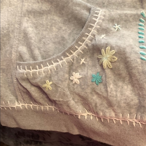 Women’s Gray Embroidered Hoodie - Picture 9 of 12
